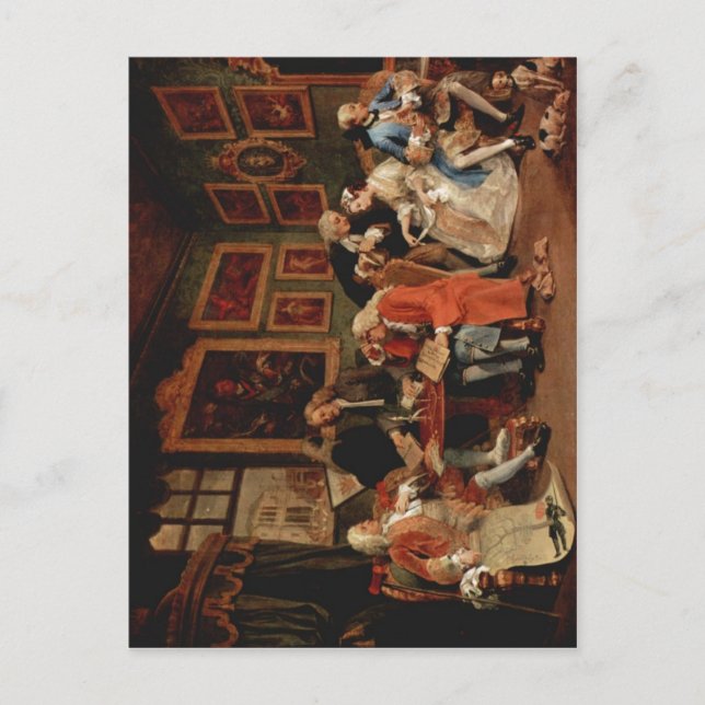 Carte Postale Hogarth, William Marriage ?-la-mode : Le mariage  (Devant)