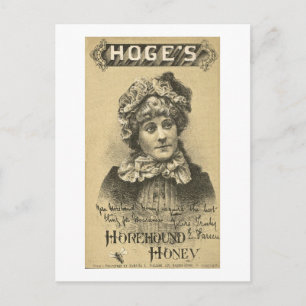 Carte Postale Hoges Horehound Honey Ad Vintage 1879