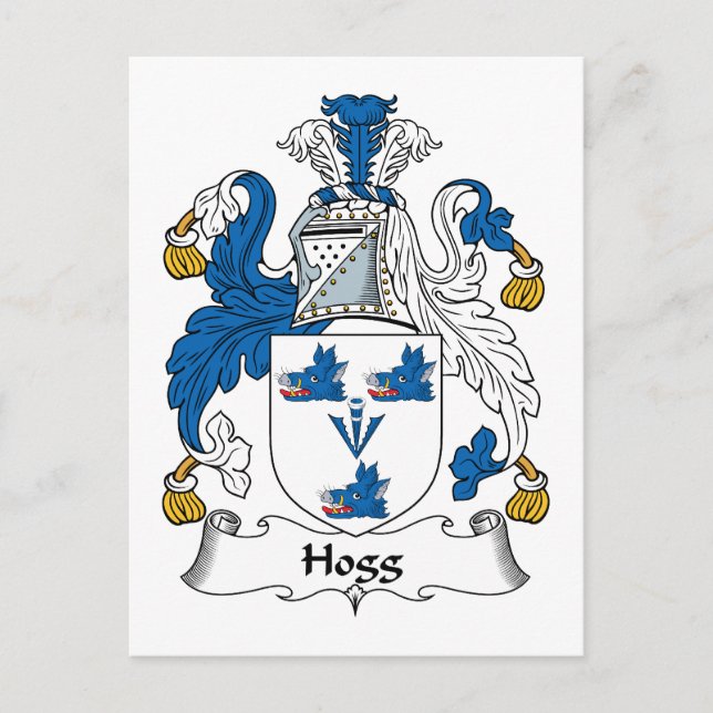 Carte Postale Hogg Family Crest (Devant)