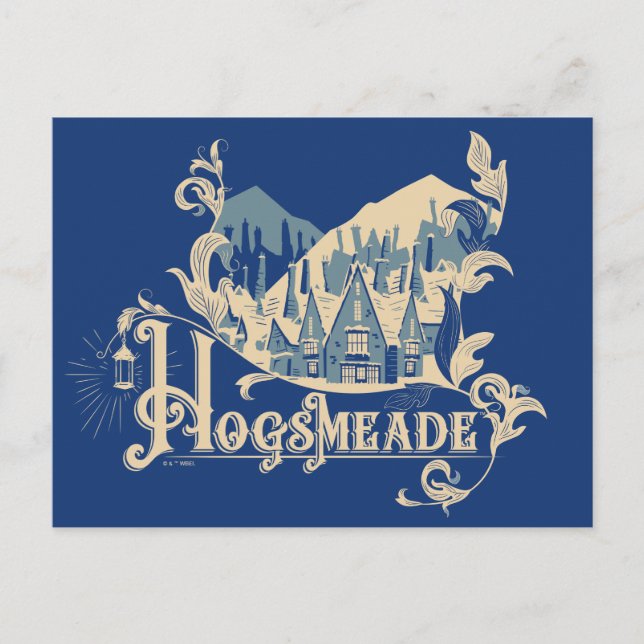 Carte Postale HOGSMEADE™ Village Vintage Graphique (Devant)