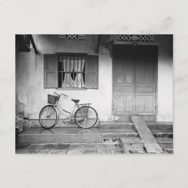 Carte Postale Hoi An Vietnam, maison à vélo (Devant)