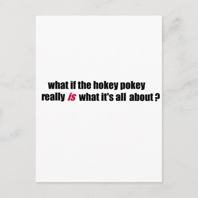 Carte Postale Hokey pokey (Devant)