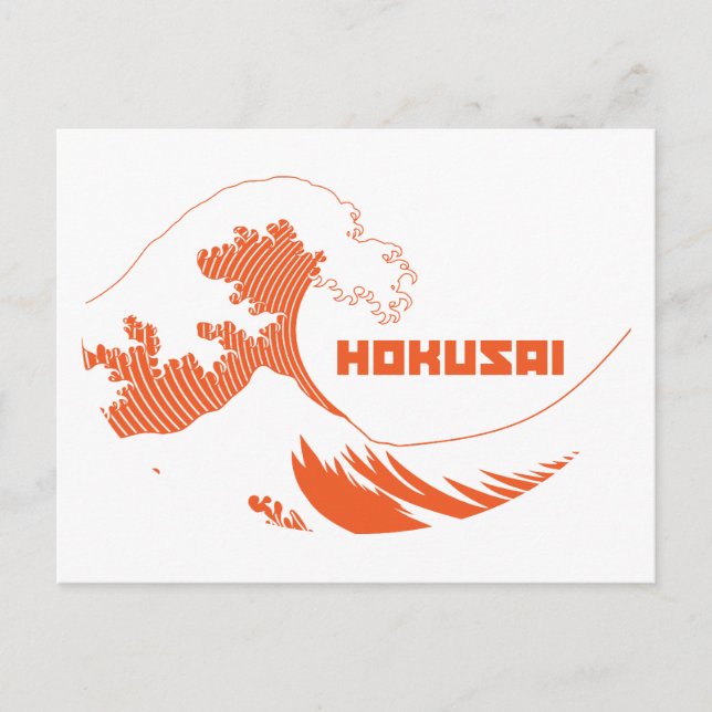 Carte Postale Hokusai - La Grande Vague (Devant)