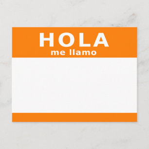 Carte Postale hola me llamo