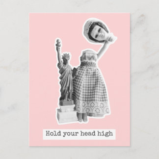 Carte Postale Hold your head high - The statue of Liberty