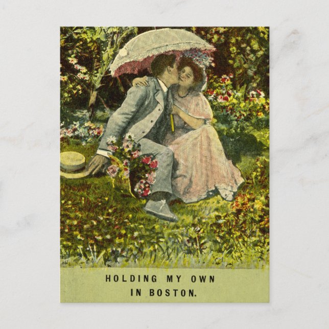 Carte Postale Holding My Own in Boston (Devant)