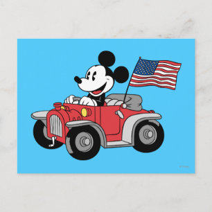 Carte Postale Holiday Mickey   Rouge convertible