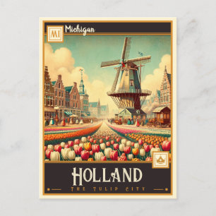 Carte Postale Holland, Michigan   VINTAGE