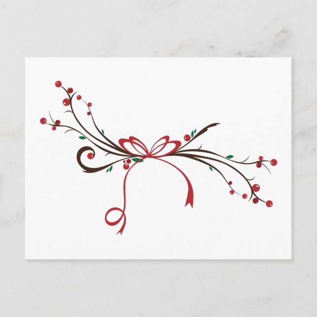 Carte Postale Holly Branch (Devant)