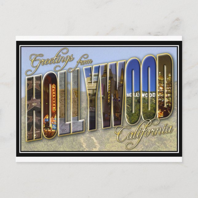 Carte Postale hollywood (Devant)