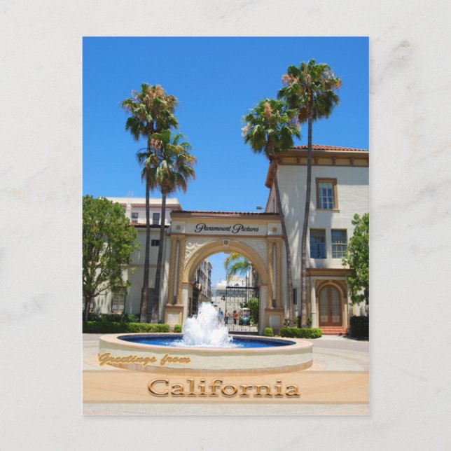 Carte Postale Hollywood California (Devant)