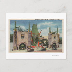 Carte Postale Hollywood, vidéo du théâtre chinois de Grauman