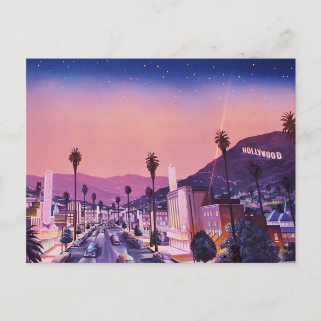 Carte postale Hollywood vintage (Devant)