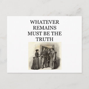 Carte Postale holmes de serrure