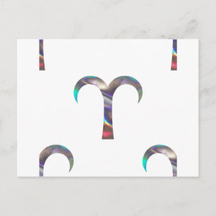 Carte Postale hologramme Aries