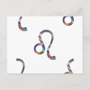 Carte Postale hologramme Leo