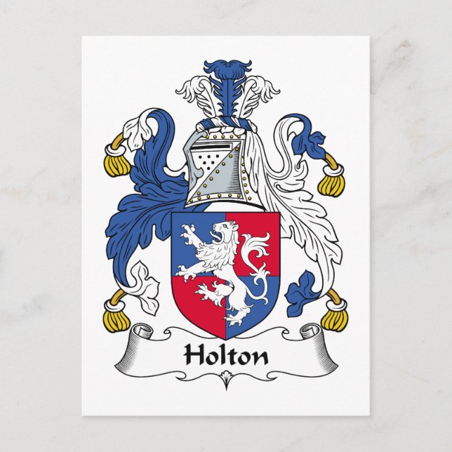 Carte Postale Holton Family Crest (Devant)