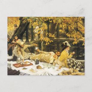 Carte Postale Holyday, le pique-nique de James Tissot, Art Victo