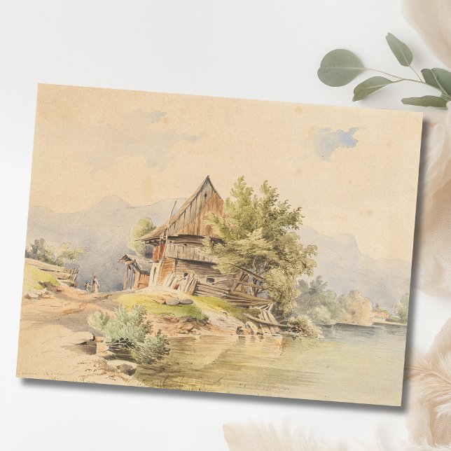 Carte Postale Holzhütte am See - Carl Lafite (Créateur téléchargé)