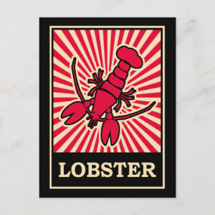 Carte Postale Homard d'art de bruit