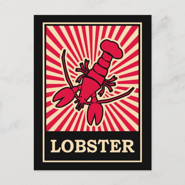 Carte Postale Homard d'art de bruit (Devant)