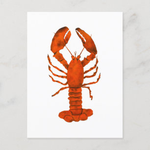 Carte Postale Homard rouge