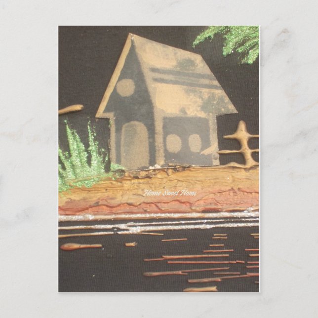 Carte Postale Home Sweet Home Art Imprimer (Devant)