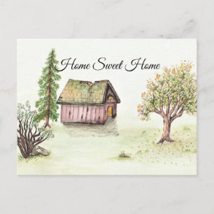 Carte Postale Home Sweet Home Cabine Shed
