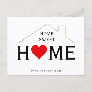 Carte Postale Home Sweet Home Immobilier Promotionnel