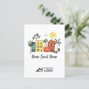 Carte Postale Home Sweet Home Scandinave Custom Real Estate