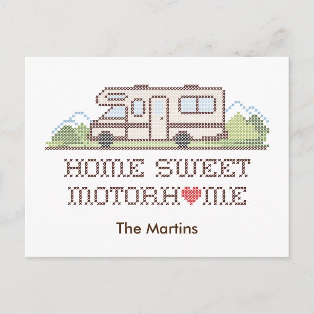 Carte postale - Home Sweet Motorhome (Devant)