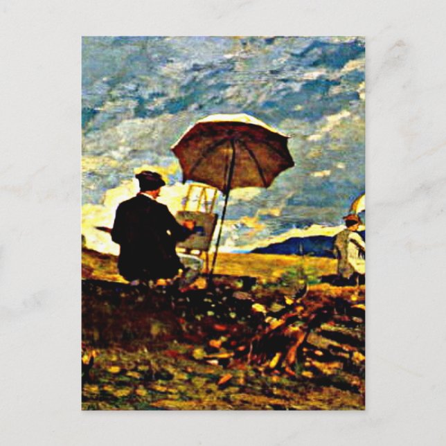Carte Postale Homère : Artistes Sketching in the White Mountains (Devant)
