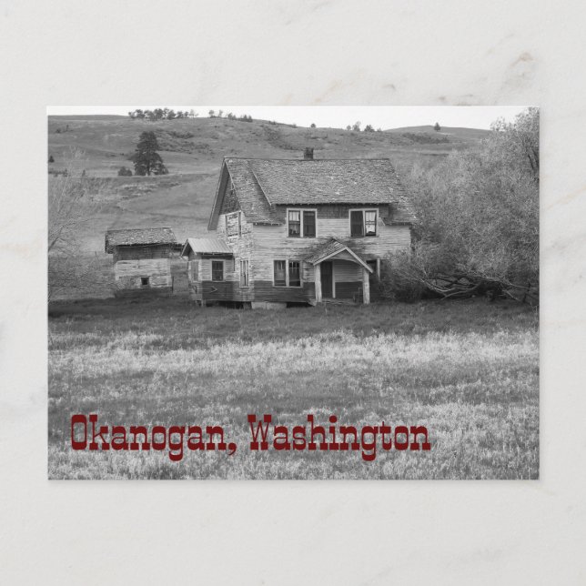 Carte Postale Homestead abandonné Okanogan Comté de Washington (Devant)