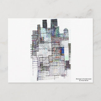 Carte Postale Hommage à Hundertwasser