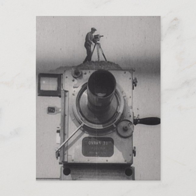 Carte Postale Homme avec un appareil-photo de film (ęr tir) (Devant)