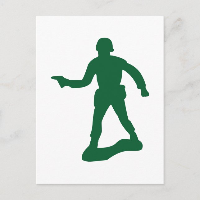 Carte Postale Homme de l'armée verte (Devant)