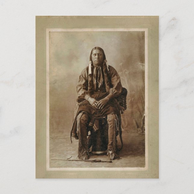 Carte Postale Homme en médecine des comanches 1898 (Devant)