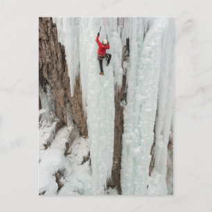 Carte Postale Homme escalade glace, Colorado