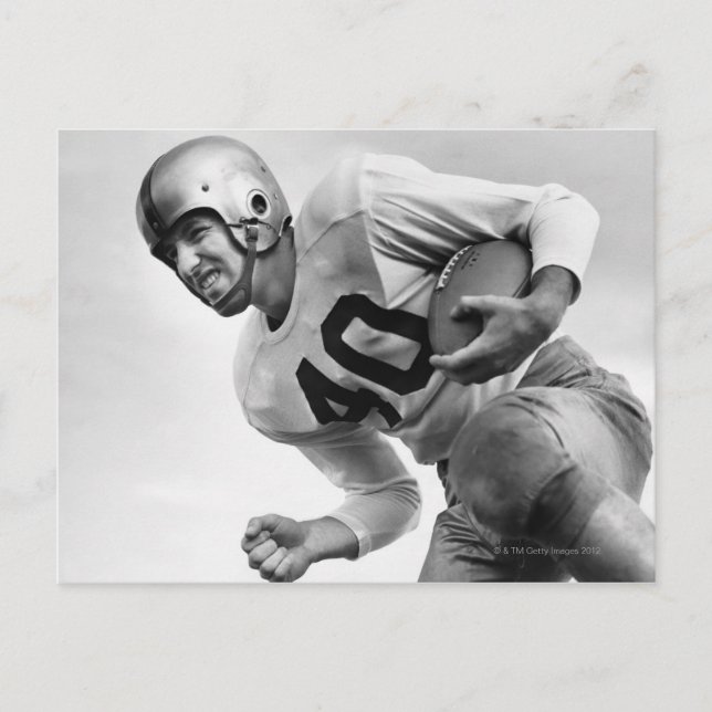 Carte Postale Homme jouant au football 3 (Devant)