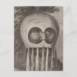 Carte Postale Homme masqué dans les îles Sandwich