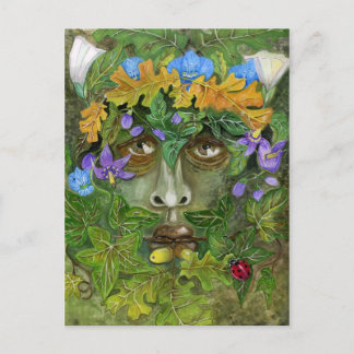 Carte Postale Homme vert