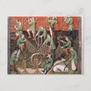 Carte Postale Hommes avec filets