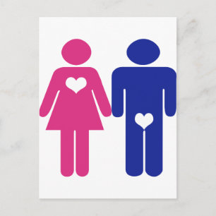 Carte Postale Hommes contre femmes