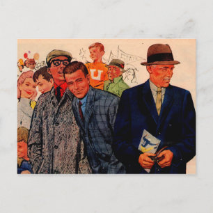 Carte Postale Hommes des années 1950 portant Hickey-Freeman
