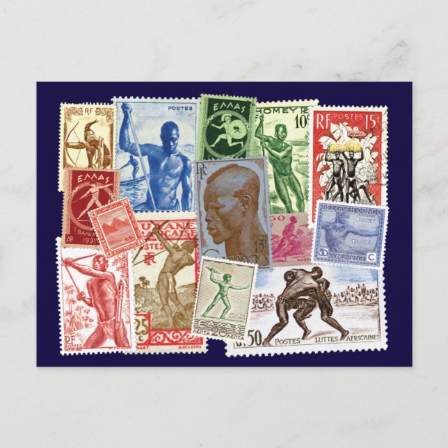 Carte Postale Hommes en design postal (Devant)