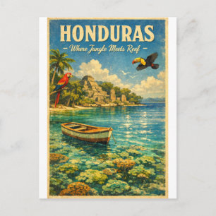 Carte Postale HONDURAS – Où la jungle rencontre le récif