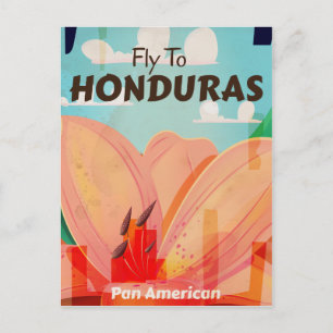 Carte Postale Honduras Retro vacances Vintages Poster