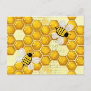 Carte Postale Honey Comb 3D Whimsey