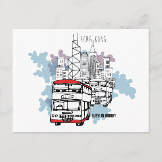 Carte Postale Hong Kong Busy Life Style paysage