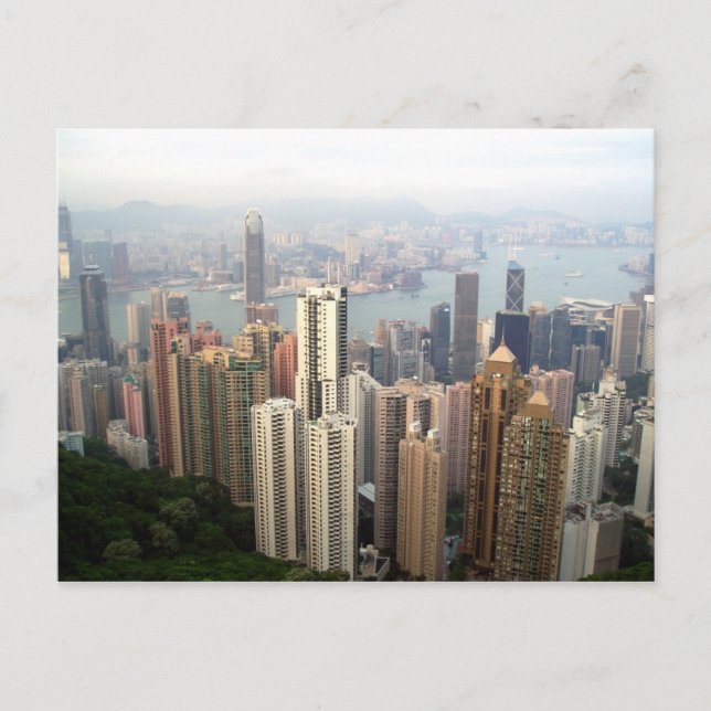 Carte Postale Hong Kong depuis le sommet (Devant)